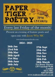 Paper Tiger Poetry 2024 - 2025